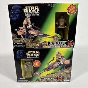 BICICLETAS SPEEDER STAR WARS POTF LUKE SKYWALKER Y PRINCESA LEIA en ENDOR GEAR NUEVAS EN CAJA - Imagen 1 de 6