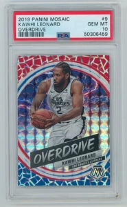 2019-20 Panini Mosaic Kawhi Leonard Overdrive Prizm PSA 10 gemme ottime condizioni - Foto 1 di 2