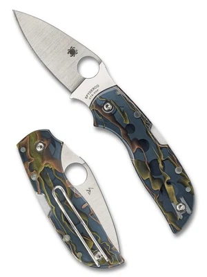 Cuchillo Plegable Spyderco Chaparral C152RNP Borde Liso XHP Hoja Raffir Mango Noble Foto 1 de 3