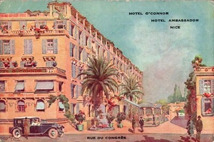 SCHÖNE, FRANKREICH HOTEL POSTKARTE Rue Du Congres, Hotel O'Conner, Hotel Ambassador - Bild 1 von 2