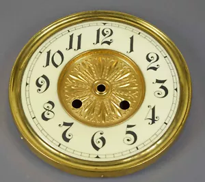 Altes Jugendstil Uhren Zifferblatt f Uhrwerk Freischwinger Wanduhr clock dial - Bild 1 von 2