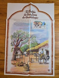 1977 El Pueblo de San Jose Post Office Stamp Poster Poster 380 USPS 36"x24" - Picture 1 of 8