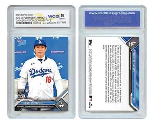 Tarjeta de novato 2023 Topps Now YOSHINOBU YAMAMOTO L.A. Dodgers #OS25 GEMA-COMO NUEVA 10 - Imagen 1 de 4