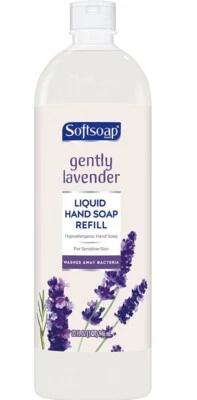 Bottle Softsoap Gently Lavender Hand Soap Refill w Lavender Oil XL 32oz NEW - Image 1 of 3