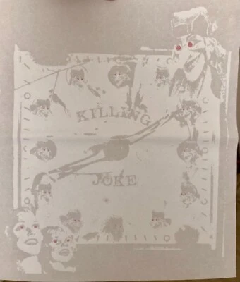 Banda Punk Original Vintage Killing Joke Hierro En Transferencia Música Foto 1 de 2