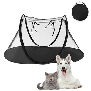 Pop Up Cat Dog Kennel Cage Playpens Pet Enclosure Tent Outdoor Exercise Tent - Picture 1 of 12