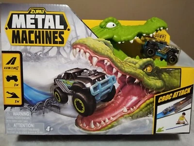 Zuru Metal Machines Croc Attack Playset Diecast Monster Truck Track & Crocodile  - Image 1 of 4