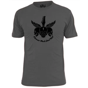 Camiseta para hombre Forever Rock n Roll Skulls metal pesado - Imagen 1 de 3