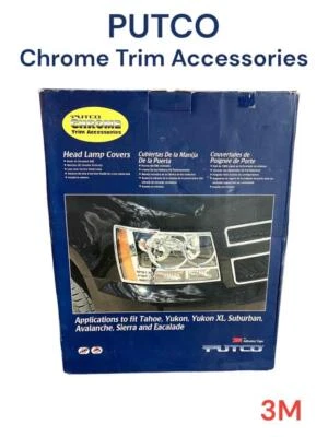 Anillos de ajuste de bisel cromado Putco 401507 para faros 07-14 GMC Yukon / Yukon XL Foto 1 de 4