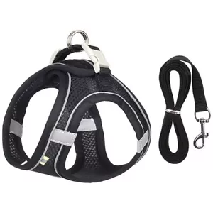 Hundegeschirr-Leine-Set für kleine Hunde, verstellbares Welpen-Katzengeschirr - Bild 1 von 18