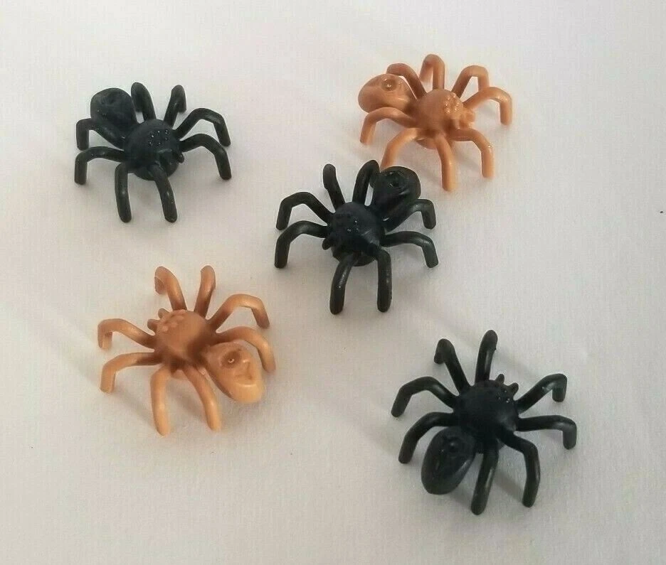 Lego лот пауков жуткий большой набор из 5 желтовато-коричневый черный тарантул длинные ноги большое тело - Изображение 1 из 1