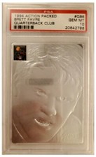 1994 Action Packed Brett Favre QB Club SILVER card #QB6 graded PSA 10
