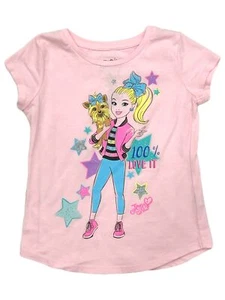 Jumping Beans Girls Pink Sparkle Short Sleeve Jojo Siwa T-Shirt Tee Shirt 8 - Picture 1 of 1