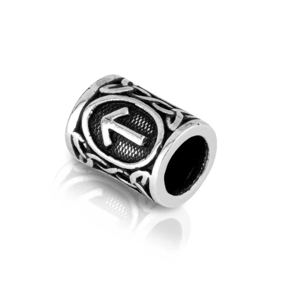 TIWAZ - 925 Sterling Silber Futhark Bartperle Germanisch Keltisch Wikinger 3576 - Bild 1 von 1