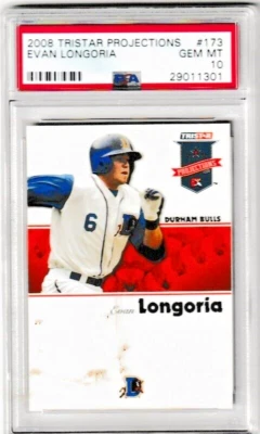 Evan Longoria 2008 Tristar Projections RC #173 PSA 10 - Image 1 of 2