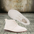 Ugg Neumel Natural Women's Canvas Chukka Boots White Size 8 New Msrp $140
