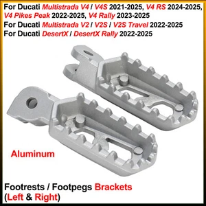 Footrests/Footpegs Brackets For Ducati Multistrada V4/S,Multistrada V2/S,DesertX - Picture 1 of 12
