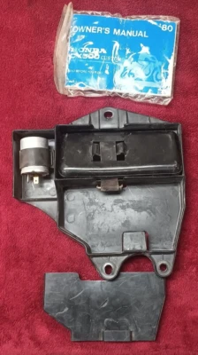 1980 Honda CX500C CX500 Custom OEM Tool Box Holder & Manual #8456 - Image 1 of 4