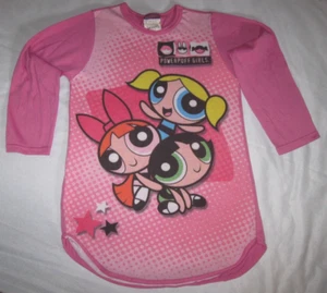 POWERPUFF GIRLS 2001 vintage Sleep Shirt Nightgown Girls 8-10 CARTOON NETWORK - Picture 1 of 4