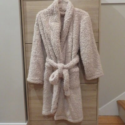 Albornoz Pottery Barn acogedor oso de peluche talla pequeña beige imitación sherpa Foto 1 de 4