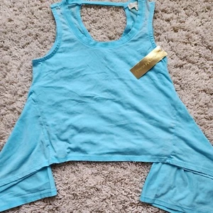 Nicki Minaj: "Aruba Blue" Semi-Sheer (Handkerchief) Tank-Top, Size Women M, NWT - Picture 1 of 8