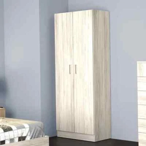 Armadio guardaroba 2 ante bianco per camera da letto con cassetti armadi stanza - Foto 1 di 2