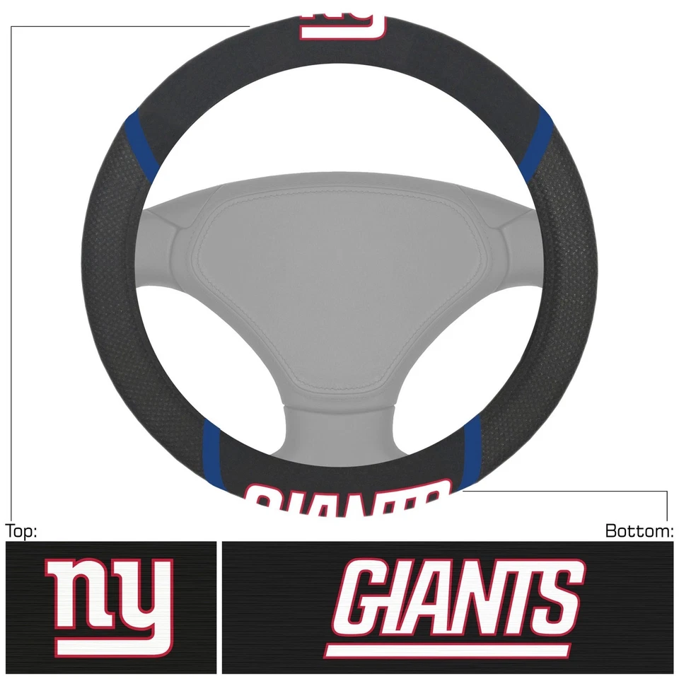 Nueva cubierta bordada del volante de los New York Giants de la NFL Foto 1 de 2