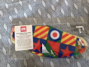 Sir Peter Blake Pop Art Comic Relief Face Coverings/Masks New Unused Set of 3 - Picture 1 of 2