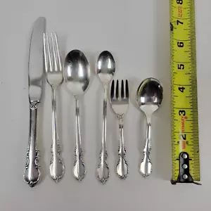 Vintage 1847 Rogers Bros 'Reflections' Small Silverware Pieces Set Of 6 - Picture 1 of 5