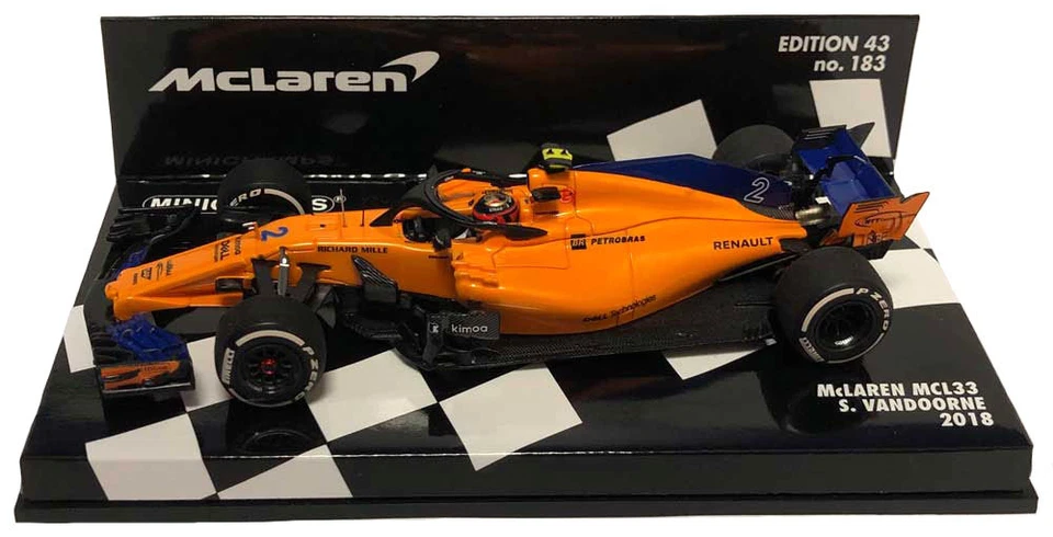 Minichamps McLaren MCL33 #2 2018 - Stoffel Vandoorne 1/43 Scale - Image 1 of 1