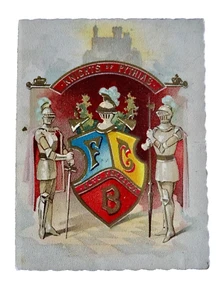 kNIGHTS OF PYTHIAS LUEULLUS LODGE #93 BLOOMINGTON NE 1892 BALL & SUPPER neocurio - Foto 1 di 8