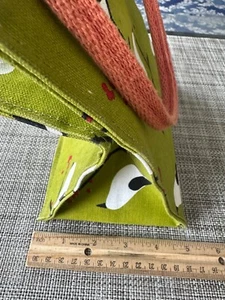 rock paper flower canvas bird tote - Picture 1 of 5