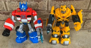 Transformers Lot Optimus Prime 2012 & Bumble Bee 2009' Lights/Talking-Works - Picture 1 of 11
