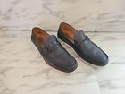 Saks Fifth Avenue By Magnanni Men's Size 11.5 Penny Loafers Blue Boat