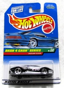 HOT WHEELS 1998 DASH 4 CASH SERIES JAGUAR XJ220 SILVER PURPLE INTERIOR 1/4 - Picture 1 of 3