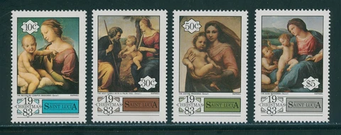 St. Lucia Scott #629-632 MNH Christmas 1983 CV$2+ 395984 Cover