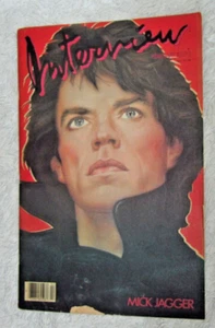 Andy Warhol's Interview Magazine Cover MICK JAGGER Rolling Stones Feb 1985 VUC - Picture 1 of 15