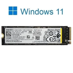 WD SN810 512GB M.2 NVMe 2280 SSD, 6000MB/s Read, with Windows 11 Pro Installed - Photo 1/4