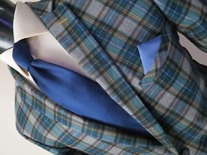 NWOT VINCI Designed in Italy Bold plaid check poly two button sport coat XL- 44R