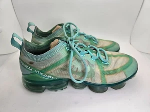 Nike Air VaporMax Flyknit 2019 Shoes Women's 6.5 Teal Running Athletic Sneakers - Picture 1 of 8