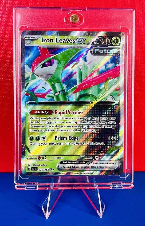 Iron Leaves ex 025/162 SV05: Temporal Forces Holo Pokémon Card 🔥 Rare Chase TEF - Image 1 of 3