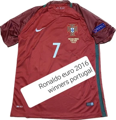 CRISTIANO RONALDO SIGNED PORTUGAL EURO WINNERS 2016 JERSEY BECKETT COA - Image 1 of 2