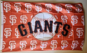 San Francisco Giants Multi logo MLB Baseball Flag 3x5 Ft W/ Grommets - Picture 1 of 3