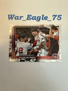 2025 Topps Series 1 #312 Boston Red Sox Dub And Drench Diamante Foil🦅 - Bild 1 von 2
