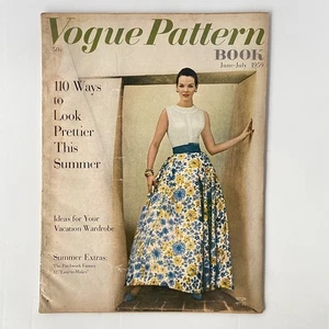 VOGUE PATTERN BOOK Magazine June July 1959 110 Ways to Look Prettier This Summer - Picture 1 of 5