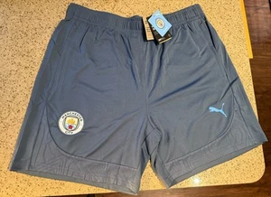 Manchester City FC Puma Training Soccer Football Shorts 24/25 NWT Zip Pockets XL - Imagen 1 de 7