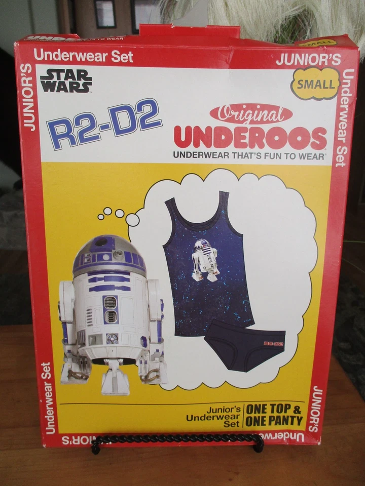 NUEVO Juego de Ropa Interior PEQUEÑA Caja Vintage Star Wars Undereroos R2-D2 Junior Foto 1 de 1