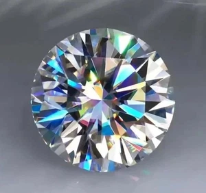 5 Ct Lab-Grown CVD Diamond Round Cut | D Color, VVS1 Clarity IGL Certified 5ASX - Picture 1 of 3