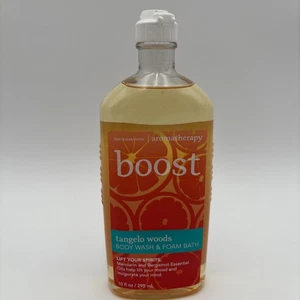 Baño de espuma de lavado corporal Bath & Body Works aromaterapia BOOST Tangelo Woods 10 fl oz - Imagen 1 de 4