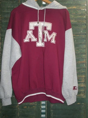 TEXAS A&M AGGIES De Colección Años 90 STARTER Sudadera con Capucha Sudadera Camiseta Suéter Jersey XL Foto 1 de 4